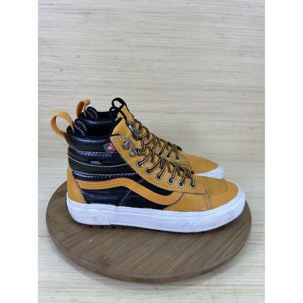 Vans Sk8-Hi MTE 2.0 DX Apricot Black Leather All Weather Boots Unisex Mens 7.5